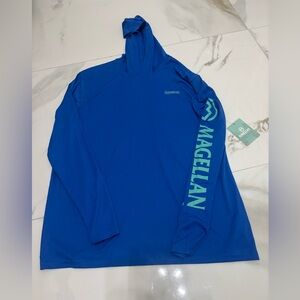 Magellan fishing long sleeved hoodie blue